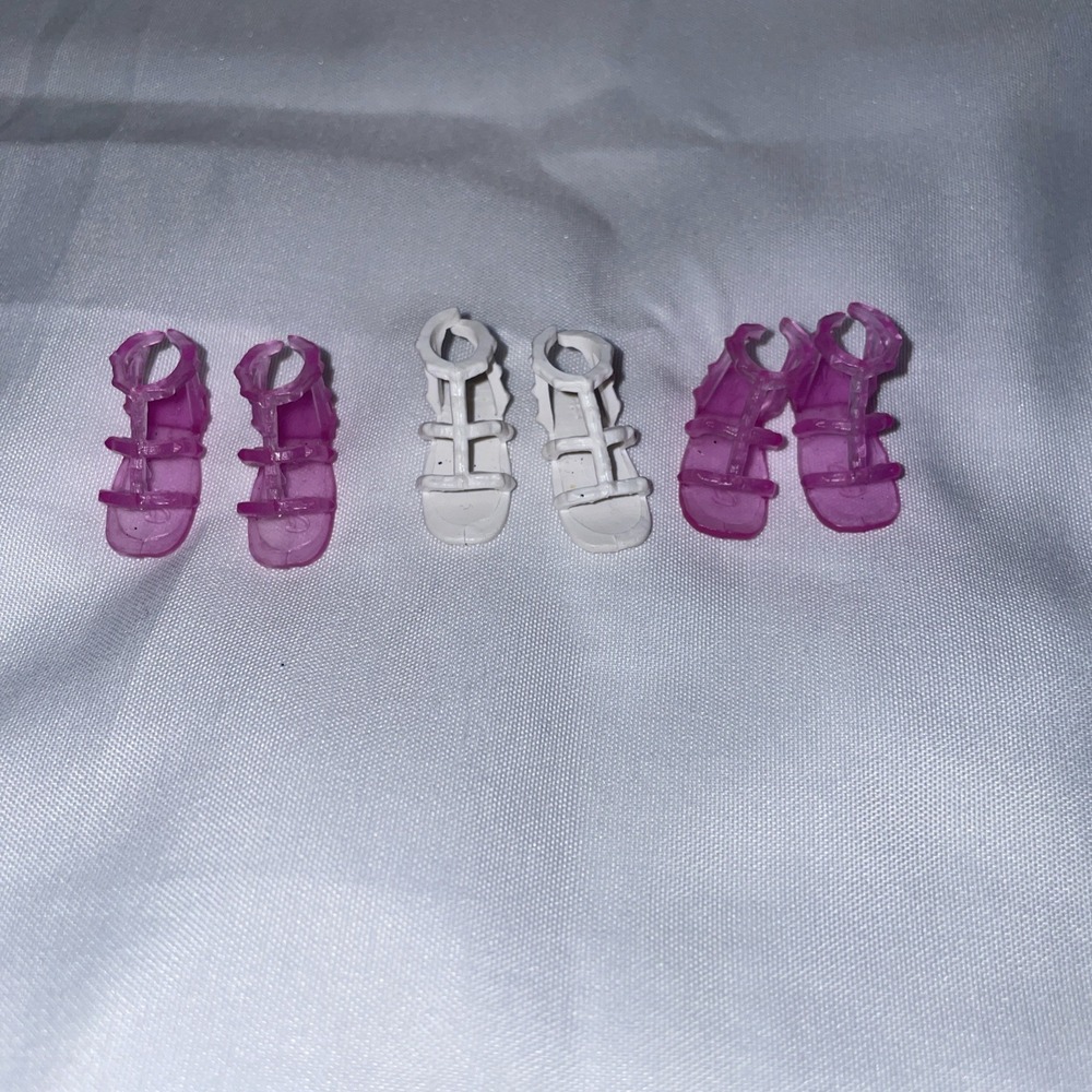 Barbie Sandals‎ Pink And White #3